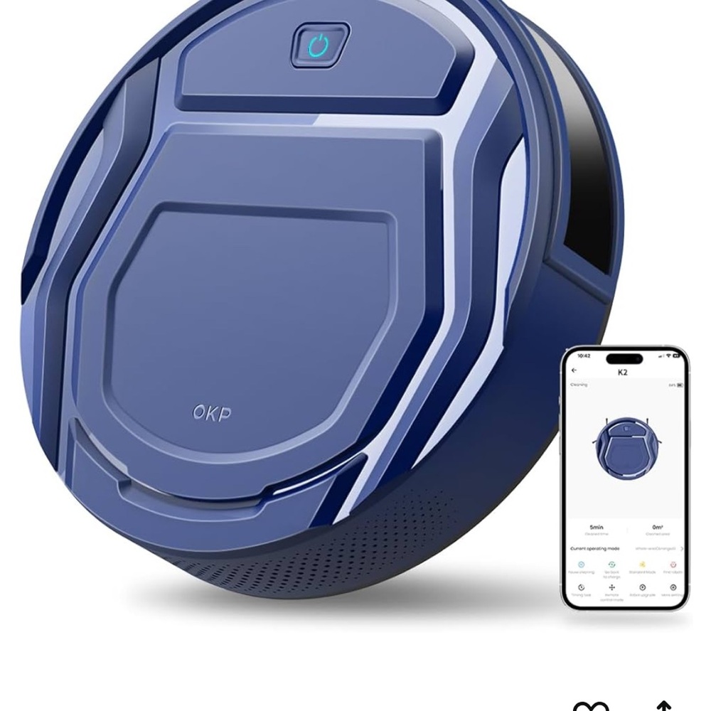 Blue OKP Robotic Vacuum Cleaner